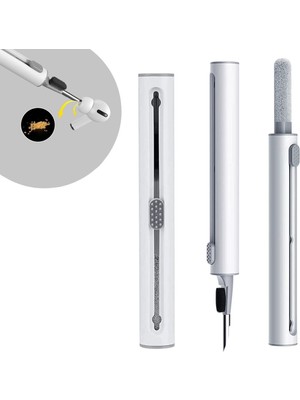 Bucuks®  Çok Amaçlı Yumuşak Fırçalı Kablosuz Kulaklıklar Için Kulaklık Temizleme Kiti