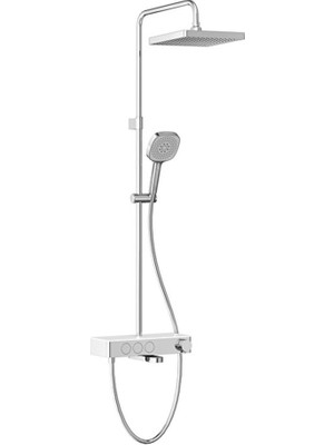 Artema Core Square Duş Sistemi Termostatik Banyo Bataryalı Krom A47310