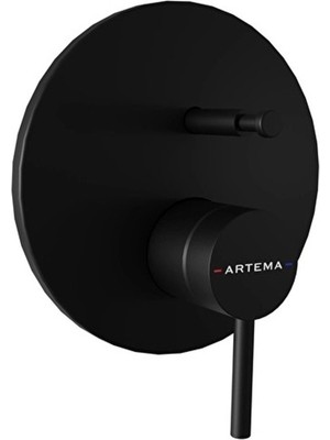 VitrA Artema Minimax Ankastre Mekanik Banyo Bataryası Minibox Mat Siyah A4362036