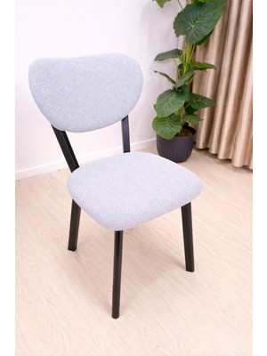 StarMall A Kalite Elma Sandalye Kılıfı Bohem Sandalye Kılıfı Kum Desen Esnek Kumaş Lastikli 2 Parça