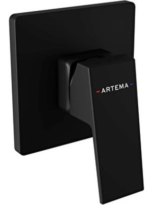 VitrA Artema Minimax Square Ankastre Mekanik Duş Bataryası Minibox Mat Siyah A4373336