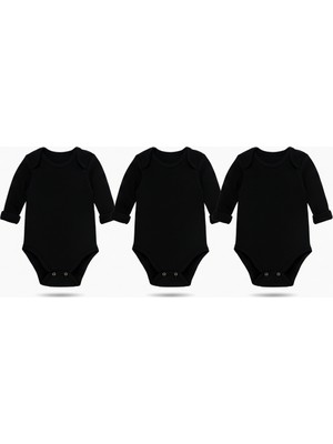 Kiddy Boo 3lü Mevsimlik Çıtçıtlı Body Zıbın 0-3 Ay/3 Yaş Arası %100 Pamuk Unisex Kız Erkek Bebek&çocuk
