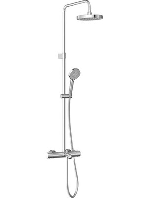 Artema Base Round Duş Sistemi Termostatik Banyo Bataryalı Krom A47303