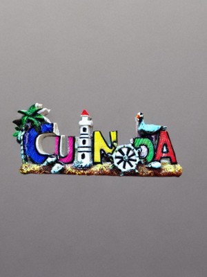 Mundy Cunda Temalı Kabartma Polyester Magnet  Buzdolabı Süsü – 10 cm x 4 cm (KOD:1070)