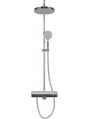 VitrA Artema Core Round 250 Duş Kolonu ve Termostatik Banyo Bataryası Sistemi A47309