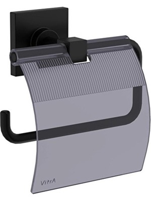 Vitra Root Tuvalet Kağıtlığı (Kapaklı) Mat Siyah A4480436