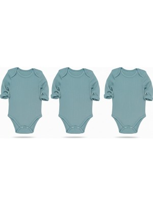 Kiddy Boo 3lü Mevsimlik Çıtçıtlı Body Zıbın 0-3 Ay/3 Yaş Arası %100 Pamuk Unisex Kız Erkek Bebek&çocuk
