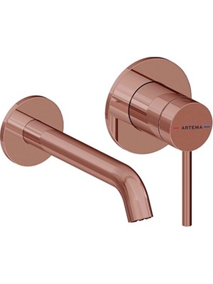 Artema Minimax Round Ankastre Lavabo Bataryası (Uzun) Soft Bakır A4354929