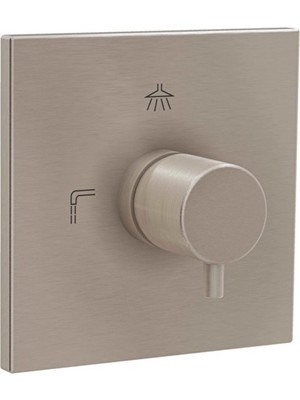 VitrA Artema Flow Square Ankastre 3 Yollu Yönlendirici V-Box Fırçalı Nikel A4338834