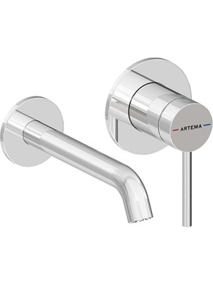 Artema Minimax Round Ankastre Lavabo Bataryası Krom A43537