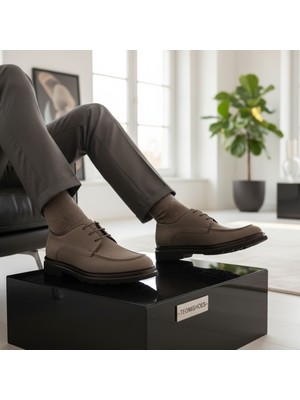 By Barretti Sütlü Kahverengi Kalın Taban Loafer