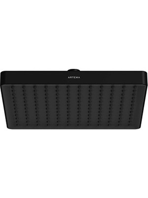 Artema Prime Square Duş Başlığı 2f 300 mm Mat Siyah A4592336