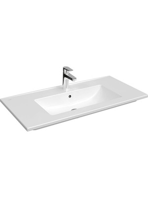 Vitra S20 Square Etajerli Lavabo 100X47 cm Beyaz 7678B003-0001