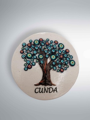 Mundy Cunda Temalı Kabartma Polyester Magnet Buzdolabı Süsü – Çap: 6,5 cm (KOD:1071)