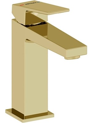 Artema Minimax Square Lavabo Bataryası (Yüksek) Soft Altın A4372274