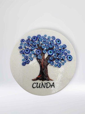Mundy Cunda Temalı Kabartma Polyester Magnet Buzdolabı Süsü – Çap: 6,5 cm (KOD:1072)