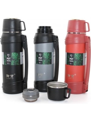 Ecoport Paslanmaz Çelik Çift Katmanlı Termos 2.0 Lt