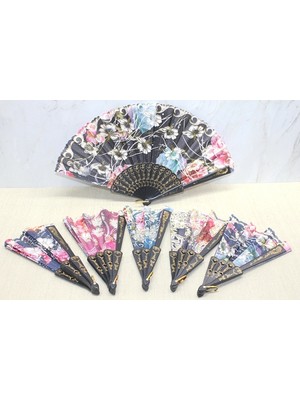 Ecoport Plastik Çiçek Desenli Yelpaze