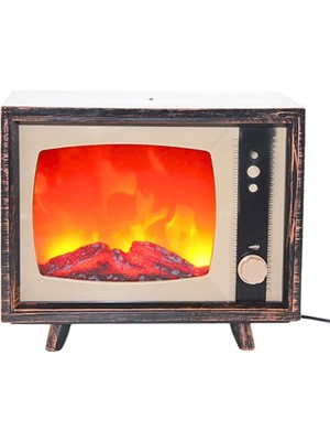 Dünyadan Hediyeler Dekoratif Tv Tasarımlı Ledli Şömine Lamba 18X22CM AALK2511