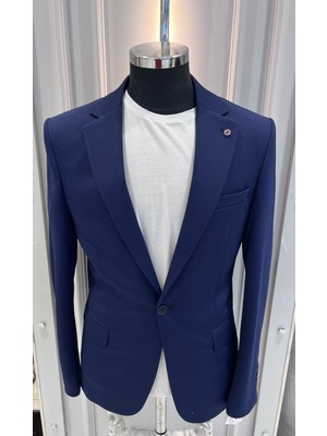 Sabri Zengin Erkek Slim Fit Blazer Ceket