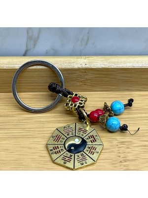 Ecoport Metal Renkli Yin Yang Anahtarlık