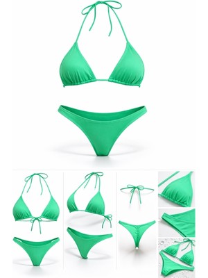 Rivamare Brazilian Üçgen Bikini Takımı Yeşil 1001-56