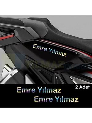 Ruselland Kişiye Özel Yeni Süper Hologram Yazı Ad Soyad 50*8 / 2 Adet