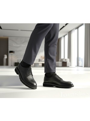 By Barretti Siyah Kalın Taban Loafer