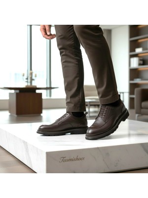 By Barretti Kahverengi Yüksek Taban Loafer