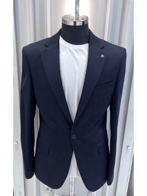 Sabri Zengin Erkek Slim Fit Blazer Ceket