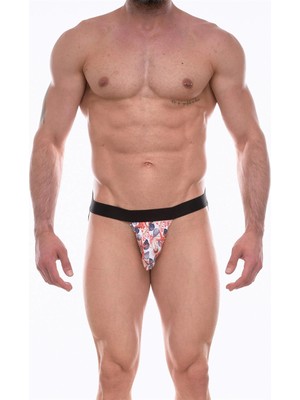 Liyuza Erkek  Desenli Jockstrap Çamaşır