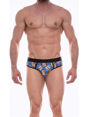 Liyuza Erkek  Desenli Jockstrap Çamaşır