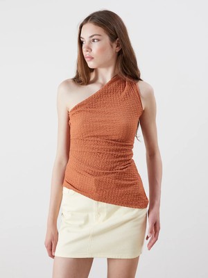 Lc Waikiki Yeni Sezon Tek Omuz Büzgülü Bluz