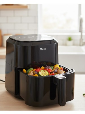 Karahanbey 4 Litre Cam Hazneli 1360W Ayarlanabilir Isılı Airfryer - Lisinya