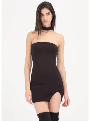 Liyuza B101426 Dar Mini Elbise