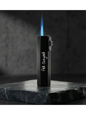 vegahediye v vega Kişiye Özel Isimli 6gen Jet Alevli Pürmüz Çakmak – Hediyelik Premium Çakmak (8 Cm)