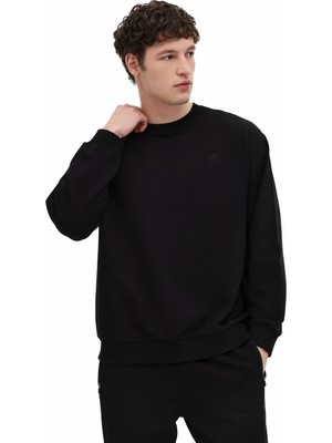 Lumberjack MB SN75 C Neck Sw 6fx Siyah Erkek Sweatshirt