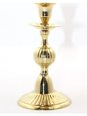 Ecoport Tekli Pirinç Şamdan Model 3