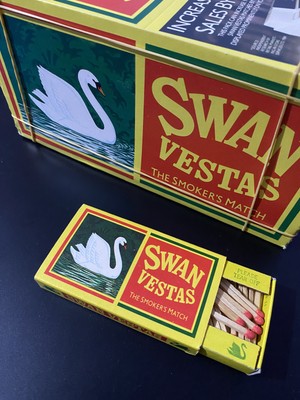 The Kibrit House  10'lu Swan Vestas Vintage Kovboy Kibriti