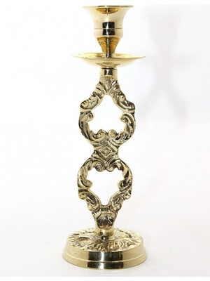 Ecoport Tekli Pirinç Şamdan Model 4