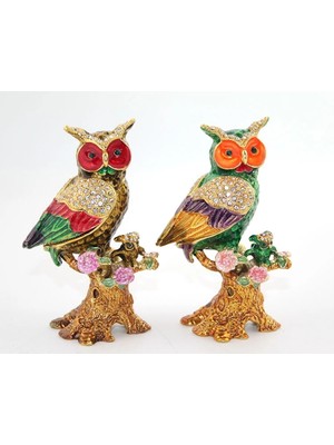 Ecoport Swarovski Taşlı Tekli Baykuş