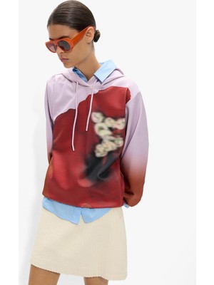 Parfois Kadın Çiçek Desenli Sweatshirt