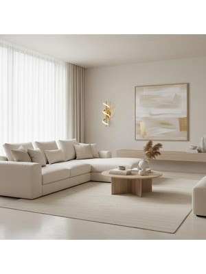 Elizim Home Lighting Burgu Ledli Pilli Gold Aplik