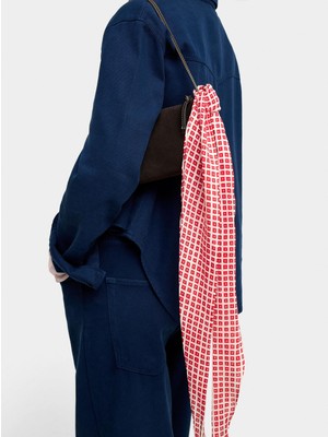 Parfois Kadın Boncuklu Üçgen Desenli Fular