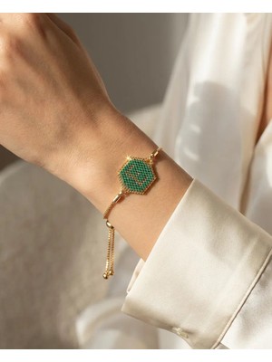 Butik Miyuki Harf Desenli Bileklik