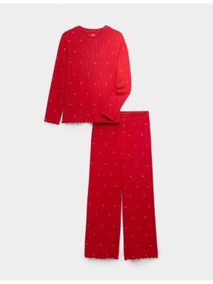 Marks & Spencer Yıldız Desenli Pijama Takımı (1-16 Yaş)