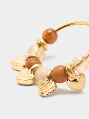 Parfois Resin Boncuklu Halka Küpe