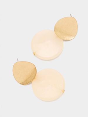 Parfois Resin Yuvarlak Küpe