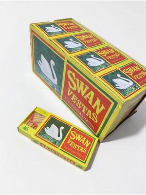 The Kibrit House  24'lü Swan Vestas Vintage Kovboy Kibriti