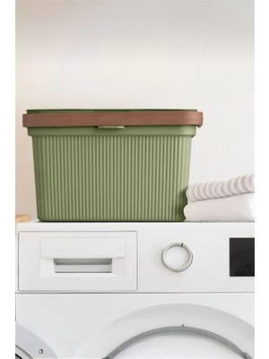 Feyza Design Yeşil Çok Amaçlı Deterjan ve Dolap Düzenleyici Kutu (6 Lt)